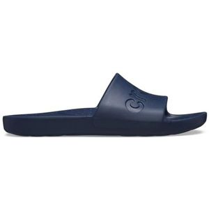 Crocs Unisex Slide Sandaal, marineblauw, 41/42 EU