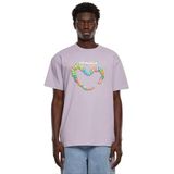 Mister Tee Mannelijk Zonder Kraag T-Shirt, Paars, L, lila (lilac), L