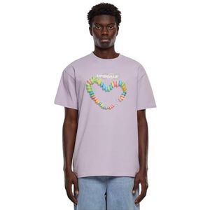 Mister Tee Mannelijk Zonder Kraag T-Shirt, Paars, L, lila (lilac), L