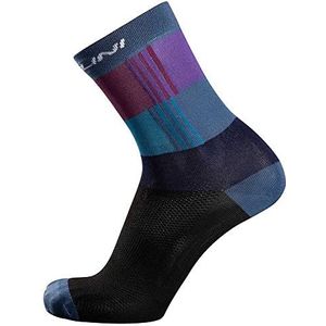 Nalini 03078701100C000.27 NEW LOGO sokken zwart/lichtblauw maat XL