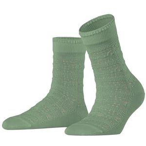 FALKE Dames Sokken Granny Square W So viscose gedessineerd 1 paar, Groen Tourmaline 7182, 39-42
