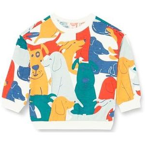 Koton Babyboy Crew Neck Long Sleeve Animal Printed Sweatshirt, Ecru Design (03e), 6-9 Monate