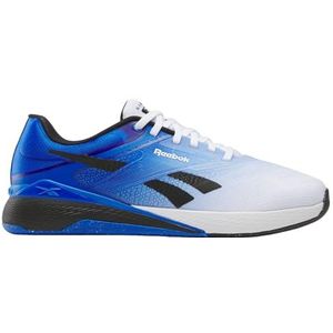 Reebok Unisex Nano X5 sneakers, wit/Optimum Blue/Black, 34,5 EU, Wit Optimaal Blauw Zwart, 34.5 EU