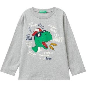 United Colors of Benetton T-shirt M/L, Grijs, 1 jaar
