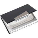 SIGEL Vz131 visitekaartjeshouder voor maximaal 20 kaarten, 9 x 5,8 cm, zwart/zilver
