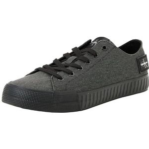 Calvin Klein Jeans Heren Skater Vulc Low Laceup CS ML DIF gevulkaniseerde Sneaker, zwart, 7 UK, Zwart, 39.5 EU