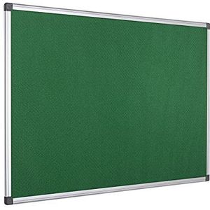 Bi-Office Maya Prikbord, Vilten Memobord Groen, Geanodiseerd Aluminium Omlijsting, 90x60 cm