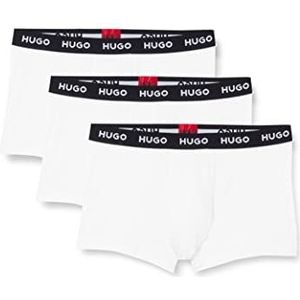 HUGO Heren Trunk Triplet Pack Boxershorts, New-White100, XS