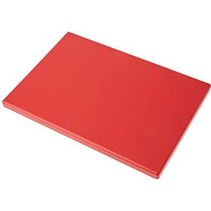METALTEX PE-500 keukenplank, polyethyleen en kunststof, rood, 33 x 23 x 1,5 cm