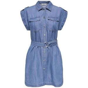 ONLY - ONLBea - Blousejurk - Blauw - Denim