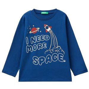 United Colors of Benetton T-shirt M/L, Blauw, 4 anni