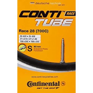 Continental Race Tubes Fietsbanden met adapters, zwart, 700 x 20-25c