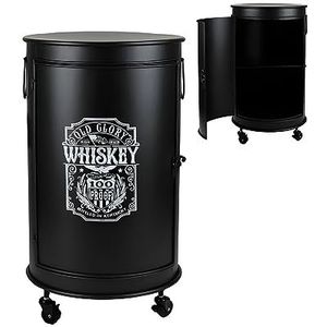 KAN BAR MET WIELEN EN 1 DEUR DIAM 40CM X H69CM