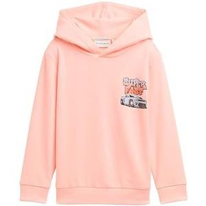 TOM TAILOR - Sweatshirt - Corail Fluo Doux - Katoen