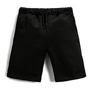 Koton Boys Basic Shorts Tie Taille Pocket, zwart (999), 11-12 Jaar