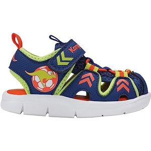KangaROOS K-Mini Lind EV Sandalen voor jongens, uniseks, marineblauw/limoen, 24 EU, Navy Lime, 24 EU