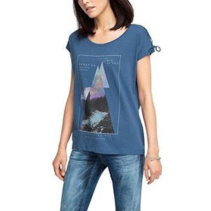 edc by ESPRIT T-shirt voor dames, blauw (dark blue 405), XL