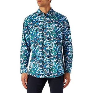 Seidensticker Zakelijk overhemd voor heren, turquoise, 44 NL