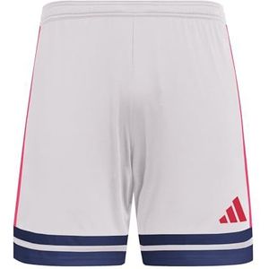 adidas Heren SQUADRA25 SHORT, glory grey/team navy blue 2/pure ruby, XS