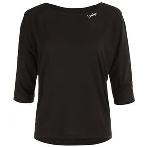 Winshape Ultra licht, zacht modal-shirt met 3/4-mouwen MCS004, all-fit stijl, fitness, dans, vrije tijd, yoga, pilates