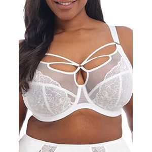 Elomi Brianna beha met bandjes voor dames, beugels, ondoorzichtig, Wit, 75J