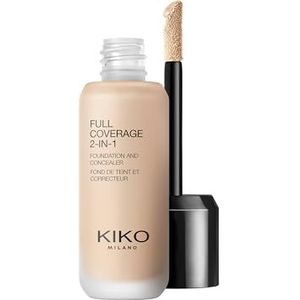 KIKO Milano Full Coverage 2-In-1 Foundation & Concealer 44 - NR10, 2 In 1 Foundation En Concealer, Hoge Dekking