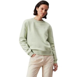 Calvin Klein Jeans Institutionele sweatshirts met ronde hals voor dames, Celadon Groen, L