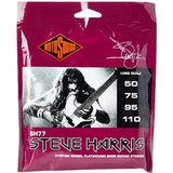 Rotosound snaren voor elektrische bas JAZZ 77 MONEL FLATWOUND 4-str. SH77 STEVE HARRIS FLATW Custom 50-110