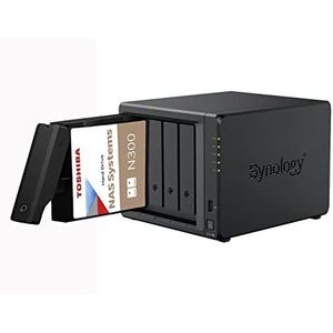 Synology DS423+ 6 GB NAS 24 TB (4 x 6 TB) Toshiba N300, gemonteerd en getest met SE DSM geïnstalleerd