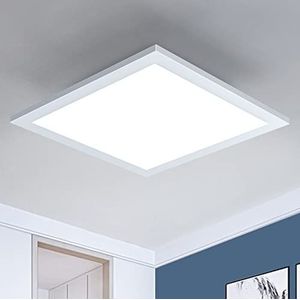 LED paneel plafondlamp, LIGHTNUM 18W 1440lm rechthoekig licht plafondlamp plat, daglicht plafondpaneel voor kantoor, woonkamer, badkamer, keuken, badkamer, hal, kelder, 30X30cm
