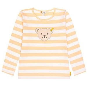 Steiff Jongens lange mouwen teddyhoofd zonder knijper T-shirt, Peach Fuzz, 92 cm