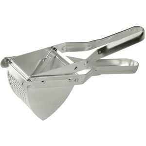 Fackelmann aardappelpers van vertind metaal, een pers voor aardappelen en voor fijne aardappelpuree en als fruitpers of voor spaetzle (Kleur: zilver), Aantal: 1 stuk