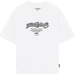 JACK & JONES Junior Jcoscripture Tee Ss Crew Neck FST Jnr, wit (bright white), 176