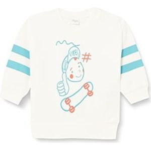 Pinokio Sweatshirt voor babyjongens, ecru oranje flip, 74 cm