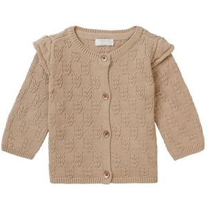 Noppies Baby Valdese cardigan voor baby's, meisjes, lange mouwen, gebreide jas, Light Taupe - N082, 92 cm