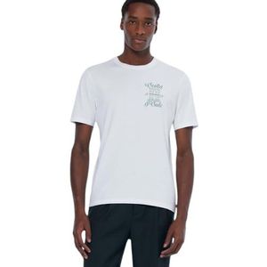 Scotch & Soda T-shirt voor linker borst, wit 101, S