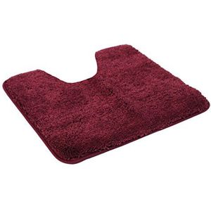 Kinzler J-10002/13 Bordeaux badmat, microvezel, 50x55 cm met uitsparing