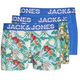 JACPINEAPPLE Trunks 3 Pack SN, Victoria Blue/Pack: wit - Hot Pink, S