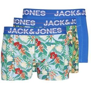JACPINEAPPLE Trunks 3 Pack SN, Victoria Blue/Pack: wit - Hot Pink, XXL