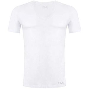 Fila FU5001 Man V-hals ondershirt M T-shirt, 300 White, M Men
