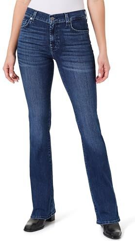 7 For All Mankind - Bootcut Soho - Damesjeans - Donkerblauw - Halfhoge Taille