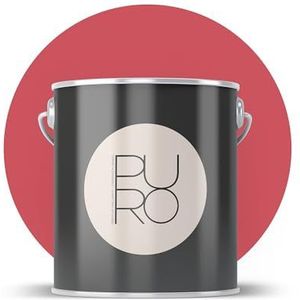 Livingwalls PURO Premium muurverf c2033 - schilderverf met zeer hoge dekking - matte hoogwaardige binnenverf in roze - 2,5 l