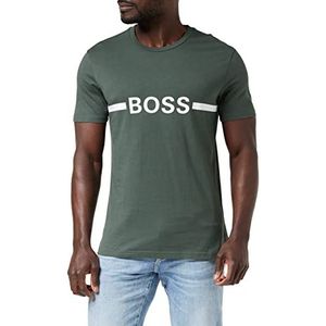 BOSS Heren Rn Slim Fit T-shirt, -304 Dark Green, S