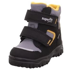Superfit Baby-jongens Husky1 Warm gevoerde Gore-tex sneeuwlaarzen, Zwart Geel 0020, 19 EU