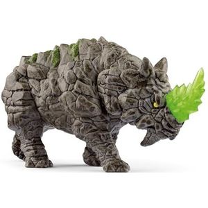 schleich ELDRADOR CREATURES Strijdneushoorn, vanaf 7 jaar, 70157 - Speelfiguur, 16 x 6 x 8 cm