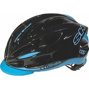 SH+ Shake Cap fietshelm, unisex, volwassenen, zwart/blauw, 57/60 M/L