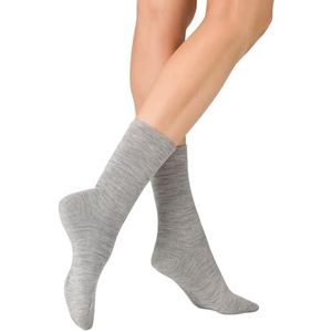 KUNERT Dames Wool Care sokken, lichtgrijs, regular