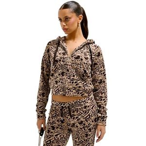 Juicy Couture - HIBISC Madison - Sweatshirt - Botanical Brown - Velours Luxueus, Capuchon, Pockets