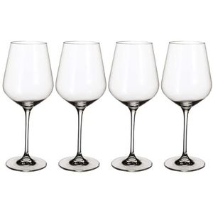 Villeroy en Boch La Divina Burgundy Kelk, set 4-delig, glasset, glas, 4 stuks