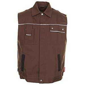 Maat M Heren Planam Canvas 320 Vest Bruin Zwart Model 2166